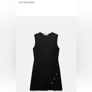 Zara Elegant Black Knit Top